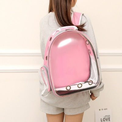 stylish pink backpack transparent