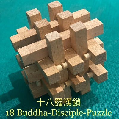 18 buddha disciples puzzle geometry game 