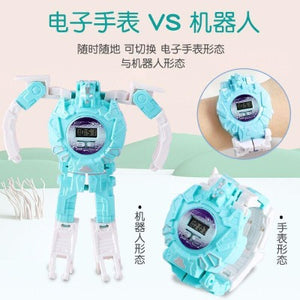 blue robot watch for kids