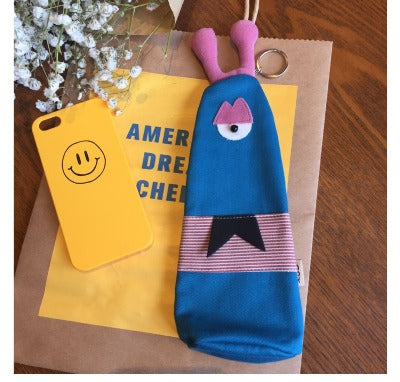 cute one-eyed monster pencil case