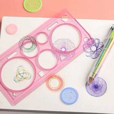 pink spirograph